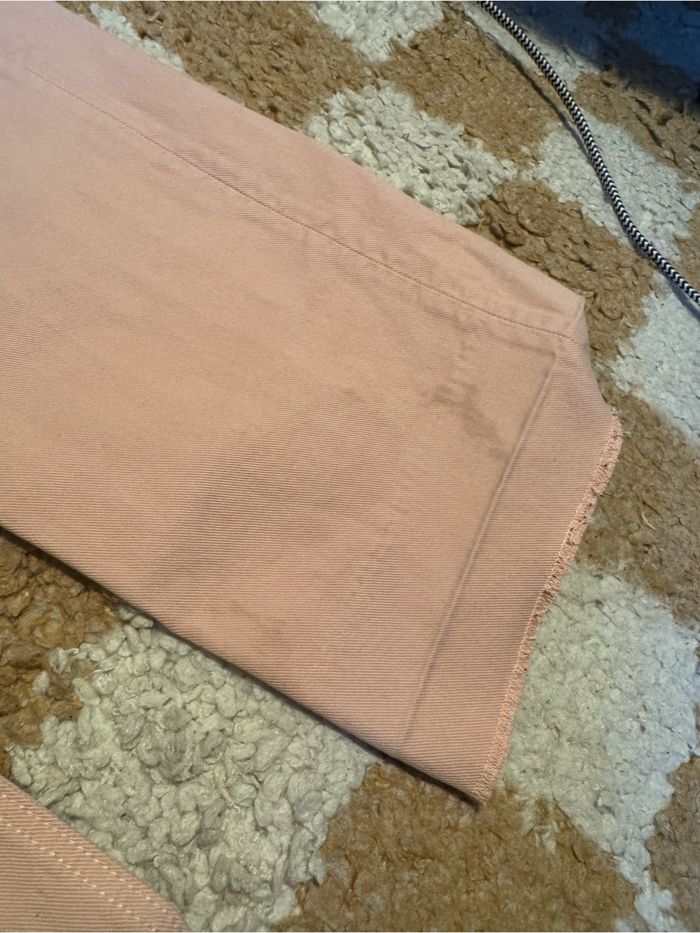 rag & bone Logan Mid-Rise Wide Leg Jeans Wide Leg Pants in Pink Waist 28 - Picture 7 of 8